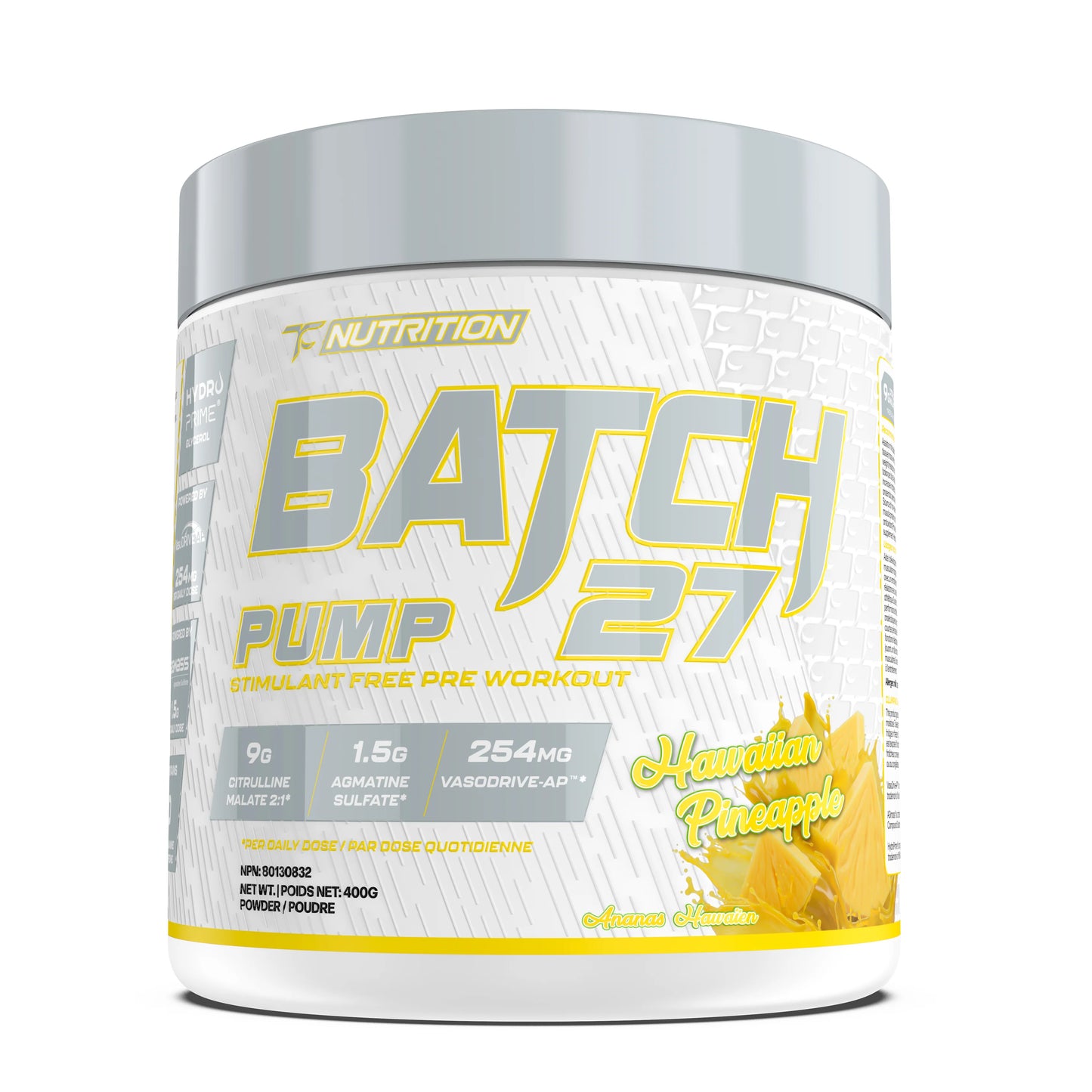 Batch 27 Pump Sans-Stimulant - 400g